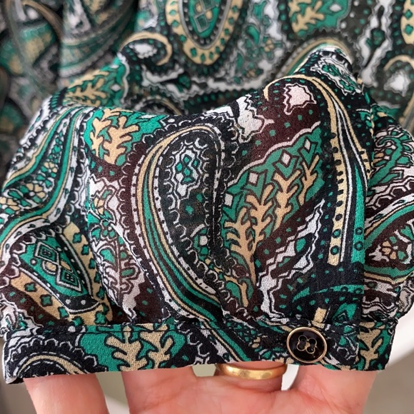 Mango green/black dress - Picture 4 of 6